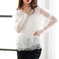 Sawa a la mode/サワアラモード Sawa a la mode 大輪が咲く花柄レースレイヤードカットソー/508281055