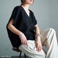 GOLD JAPAN/ゴールドジャパン GOLDJAPAN Vネックラウンドドルマンシャツ/508281058