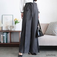 GOLD JAPAN/ゴールドジャパン GOLDJAPAN リボンベルトセンタータックワイドパンツ/508281064