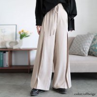 GOLD JAPAN/ゴールドジャパン GOLDJAPAN リボンベルトセンタータックワイドパンツ/508281064
