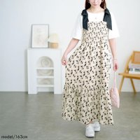 GOLD JAPAN/ゴールドジャパン GOLDJAPAN 花柄肩リボンシャーリングワンピース/508281065