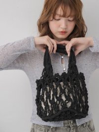 RETRO GIRL/レトロガール RETRO GIRL マクラメハンドバッグ/508281209