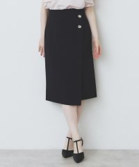 index/インデックス index 麻調釦ラップタイトスカート【洗濯機可・イージーアイロン】/508281217