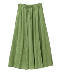 Green Parks/グリーン パークス Green Parks I シアーサッカーギャザースカート/508281225