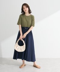 Green Parks/グリーン パークス Green Parks ・SUGAR SPOON半袖リブドッキングワンピ/508281230