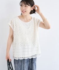 Green Parks/グリーン パークス Green Parks SET2点クロシェプルオーバー+タンクトップ/508281240