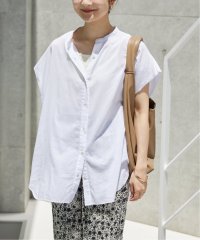 SLOBE IENA/《WEB・一部店舗限定/追加予約》レーヨンボイルバンドカラーブラウス/508281305