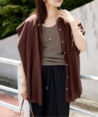 SLOBE IENA/《WEB・一部店舗限定/追加予約》レーヨンボイルバンドカラーブラウス/508281305