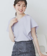 index/《7色展開/S－LLサイズ》フリルタックスリーブキーネックブラウス【吸水速乾/洗濯機可/イージーアイロン/抗ピル】/508281364