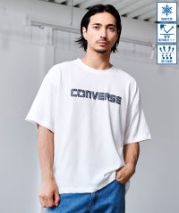 CavariA/キャバリア CavariA CONVERSE アンクル＆ロゴ発泡プリント半袖TEE/508281588