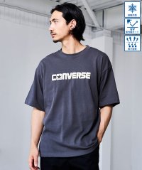 CavariA/キャバリア CavariA CONVERSE アンクル＆ロゴ発泡プリント半袖TEE/508281588