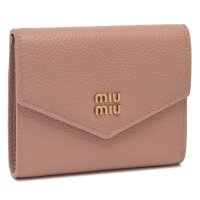MIUMIU/ミュウミュウ Miu Miu 二つ折り財布 メタルロゴ フラップ付き ピンク レディース MIU MIU 5MH040 ADT7 F0615/508281640