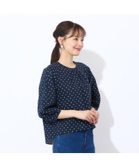 Liliane Burty ECLAT/【S・Mサイズ】ミラクルウェーブ　プリントプルオーバーブラウス/508281702