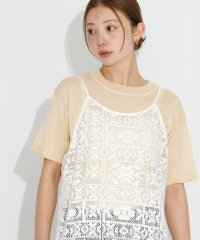 URBAN RESEARCH Sonny Label/シアーラメニットTシャツ/508281707