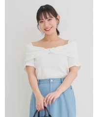 Re-J＆SUPURE/ビジュー付きリボンオフショルトップス/508281718