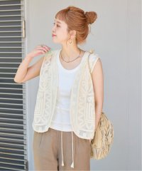 B.C STOCK/《追加3予約》【WEB限定】手洗い可 / メッシュ刺繍ベスト/508281726