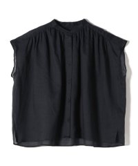 SHIPS WOMEN/SHIPS Primary Navy Label:〈手洗い可能〉ラミー フレンチ スリーブ ブラウス/508281727