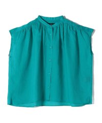 SHIPS WOMEN/SHIPS Primary Navy Label:〈手洗い可能〉ラミー フレンチ スリーブ ブラウス/508281727