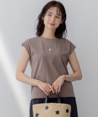KUMIKYOKU（LARGE SIZE）/【接触冷感・UVケア】フレンチスリーブカットソー/508281807
