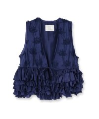 DRESSTERIOR/crinkle crinkle crinkle（クリンクルクリンクルクリンクル）frill rayon shantung ベスト/508281946