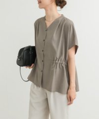 URBAN RESEARCH DOORS/『再入荷』Vネックウエストギャザーブラウス/508282052