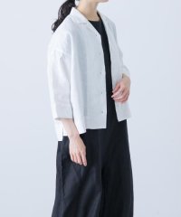 KAGURE/リネンオープンカラーシャツ/508282065