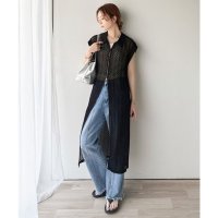 Classical Elf/クラシカルエルフ Classical Elf トレンド感たっぷりの魅力を纏う。襟付きクロシェ風レースジレ/508282450