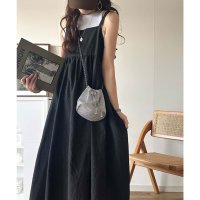 Classical Elf/クラシカルエルフ Classical Elf 後ろ姿も可愛く盛れちゃう♪サッカー素材バックリボンフレアキャミワンピ/508282452