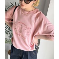 Classical Elf/クラシカルエルフ Classical Elf 《JaVaジャバコラボ》裾はドロストでお好みのシルエットに。ヴィンテージライクな半袖ロゴスウェット/508282463