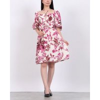 RINASCIMENTO/リナシメント RINASCIMENTO フラワーペイントクリンクル加工ワンピース/508282647