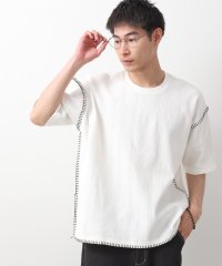 THE SHOP TK/ステッチ刺繍半袖Tシャツ ビックシルエット/508282683