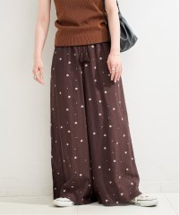 B.C STOCK/《予約》【WEB限定】手洗い可 / フラワー刺繍ギャザーパンツ/508282801