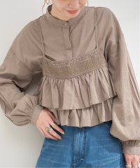 B.C STOCK/《追加予約》《2点セット》ウォッシャブル / フリルキャミソールレイヤードブラウス/508282809
