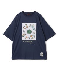 CABaN /CABaN スビンコットン フラワーサークルプリントＴシャツ/506440191