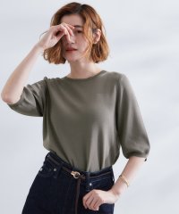 grove/【新色先行予約】ひんやり多機能・やわらかドライタッチ五分袖プルオーバー/507889347