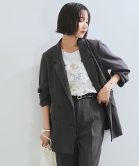 【新色追加】【美easy】リネンライクリラックスジャケット【接触冷感/洗える】【セットアップ対応】