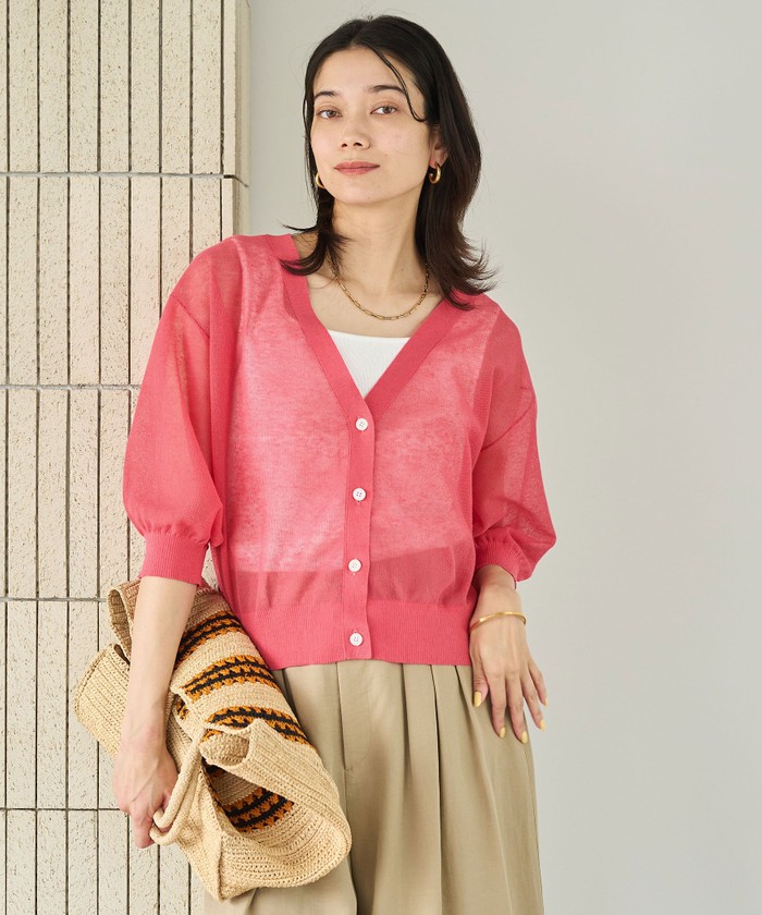 クーポン】【セール 40%OFF】シアーエアカーデ －ウォッシャブル