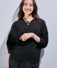 INDIVI/新色登場！【洗える／体型カバー】レースコンビトップス/508022842