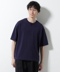 NANO universe/フェイクレイヤードキーネックTシャツ 半袖/508077200