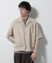 NANO universe/ネップツイルポケットシャツ 半袖/508182800