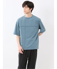 m.f.editorial/エムエフエディトリアル m.f.editorial カウラ/kaule ポンチピンタック クルーネック半袖Tシャツ/508198046