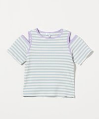 green label relaxing （Kids）/ボーダー 肩スリット Tシャツ / キッズ  100cm－130cm/508260116