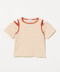 green label relaxing （Kids）/ボーダー 肩スリット Tシャツ / キッズ  100cm－130cm/508260116