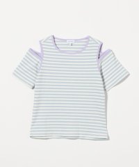 green label relaxing （Kids）/ボーダー 肩スリット Tシャツ / キッズ  140cm－160cm/508260126