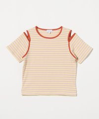 green label relaxing （Kids）/ボーダー 肩スリット Tシャツ / キッズ  140cm－160cm/508260126
