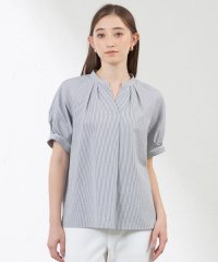 AMACA/ポリエステルコットンサッカーブラウス/508278496