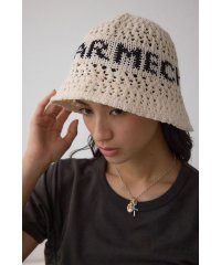 AZUL by moussy/オープンワークニッティングロゴハット/508280560