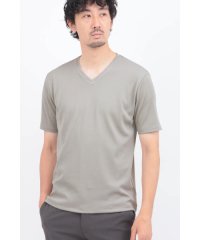 HIGH STREET/HIGH STREET∴シルキーリブVネック半袖カットソー/508281715