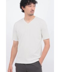 HIGH STREET/HIGH STREET∴シルキーリブVネック半袖カットソー/508281715