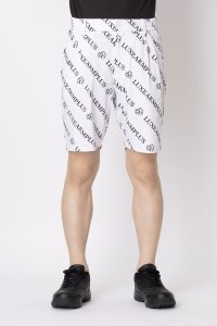 LUXEAKMPLUS/リュクスエイケイエムプラス LUXEAKMPLUS ゴルフ 総柄ロゴハーフパンツ マルタミボンド/508283411